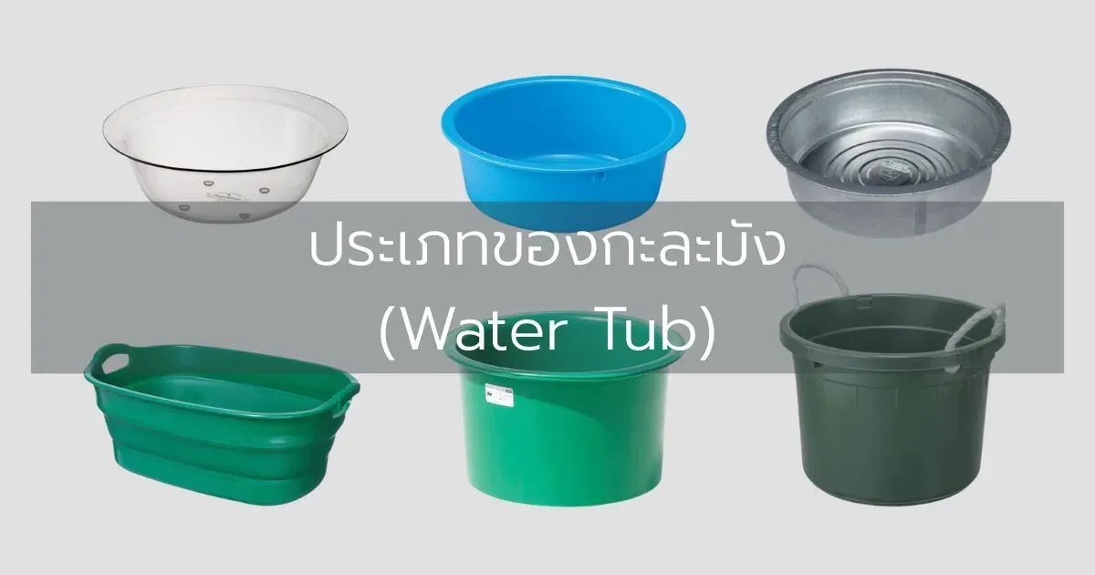 ประเภทของกะละมัง (Water Tub)