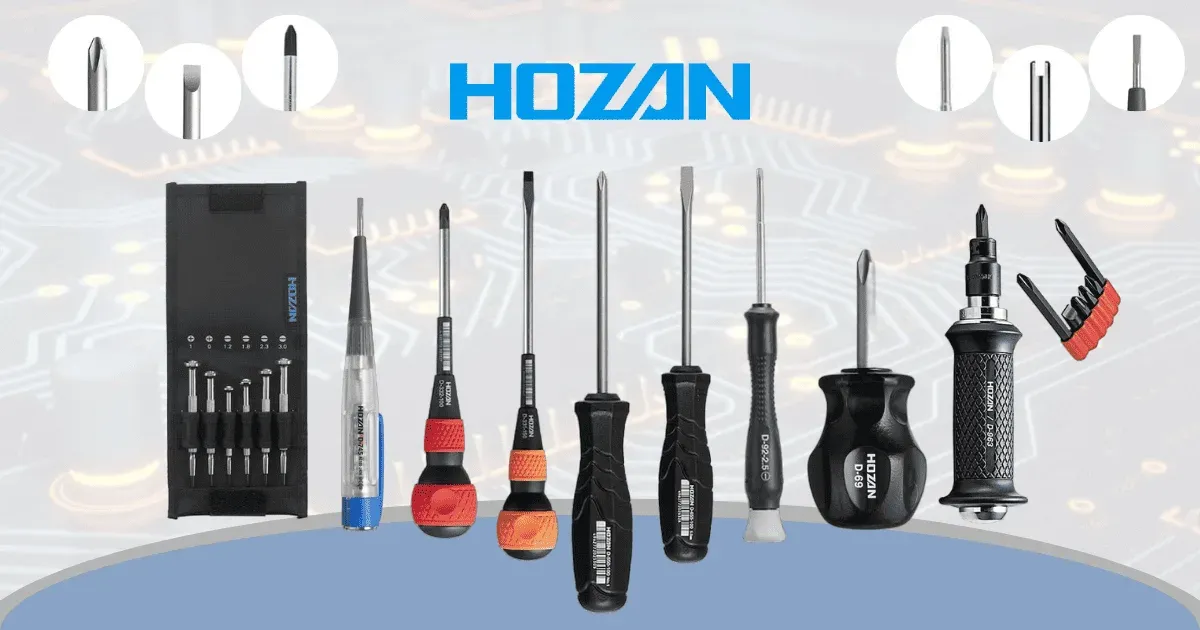 ไขควง HOZAN เครื่องมือช่างที่ตอบโจทย์ในอุตสาหกรรมอิเล็กทรอนิกส์