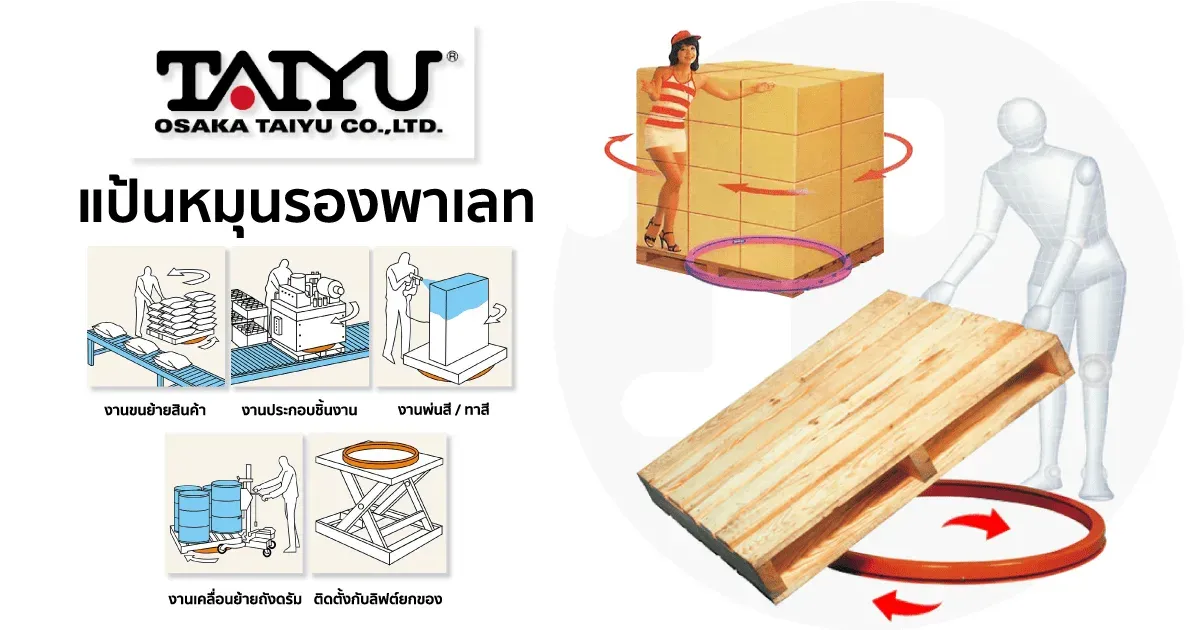 วิธีการใช้งานแป้นหมุนรองพาเลท MAWARU