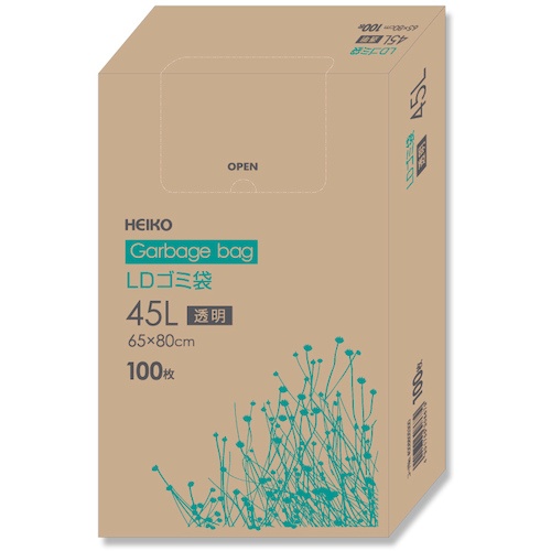 ถุงขยะ LD แบบกล่องใส 100 ใบ แบรนด์ HEIKO