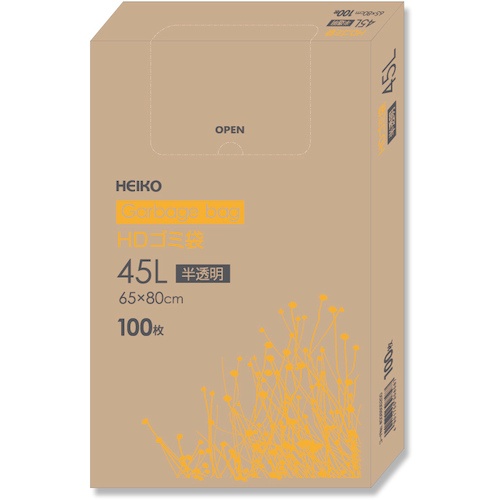 ถุงขยะ HD บรรจุกล่อง แบบโปร่งแสง 100 ใบ แบรนด์ HEIKO
