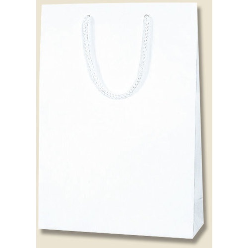 ถุงกระดาษสำหรับช้อปปิ้ง ยี่ห้อ K-Bag สีขาว มีลายนูน แบรนด์ HEIKO
