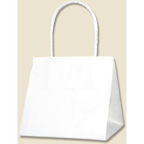 ถุงกระดาษสำหรับช้อปปิ้ง ถุง P-smooth สีขาวล้วน แบรนด์ HEIKO