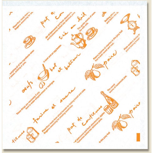 ถุงใส่เบอร์เกอร์ ลาย Teatime บรรจุ 500 ถุงต่อกล่อง แบรนด์ SHIMOJIMA