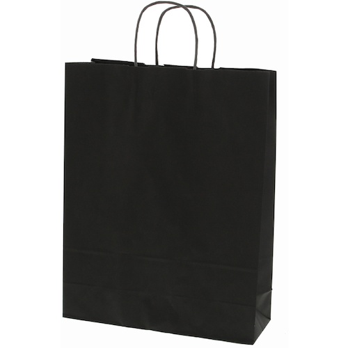 ถุงกระดาษหิ้ว, ถุงใส่จี้ 25 ชิ้น, สีดำล้วน แบรนด์ HEIKO
