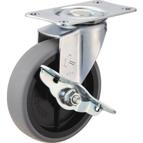 ลูกล้อเรซิ่นพร้อมเหล็กแป้น แบรนด์ HAMMER CASTER