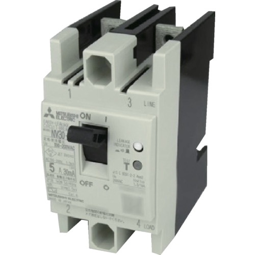 เบรกเกอร์ป้องกันไฟรั่วลงดิน (NV) รุ่น NV30AF แบรนด์ MITSUBISHI ELECTRIC