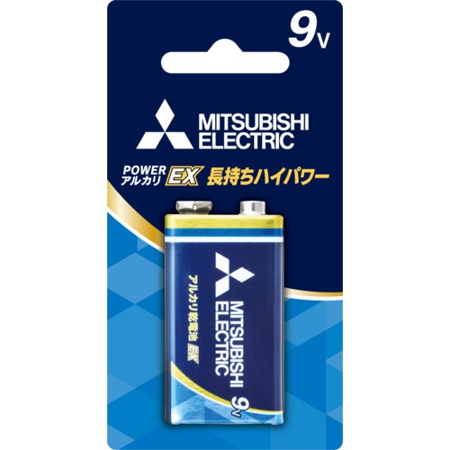แบตเตอรี่อัลคาไลน์ 9 โวลต์ แบรนด์ MITSUBISHI ELECTRIC