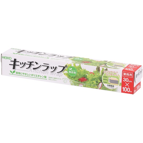 ฟิล์มถนอมอาหารสำหรับใช้ในครัว ขนาด 30 ซม. x 100 ม. แบรนด์ HEIKO