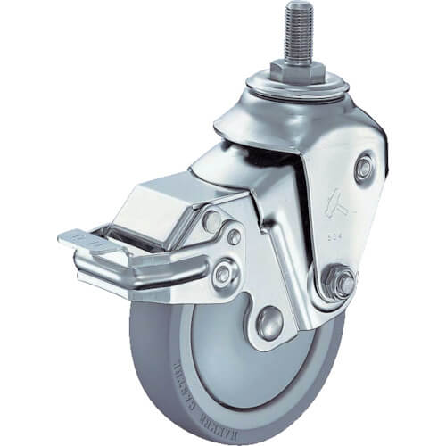 ลูกล้อสปริง / ล้อกันกระแทก พร้อมสกรูหมุน (ลูกล้อยูรีเทน) แบรนด์ HAMMER CASTER