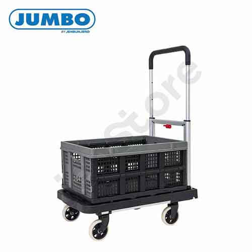 รถเข็นพื้นพลาสติกพับได้ แบรนด์ JUMBO