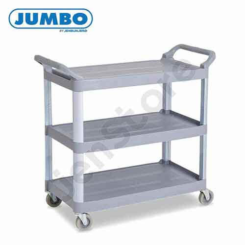 รถเข็นถาดพลาสติก 3 ชั้น  แบรนด์ JUMBO