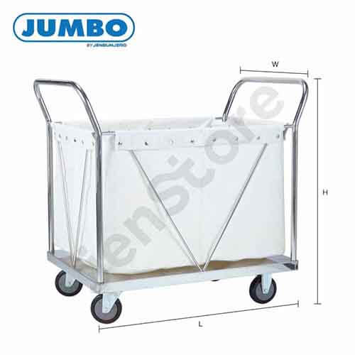 รถเข็นผ้าแห้ง แบรนด์ JUMBO