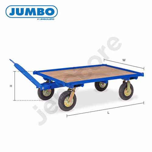 รถพ่วงล้อใหญ่ 1500 x 800 มม. แบรนด์ JUMBO