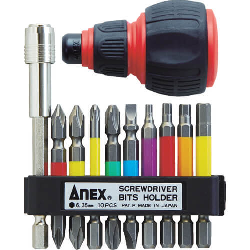 ACMH11-E ชุดดอกไขควง Color Bit แบรนด์ ANEX