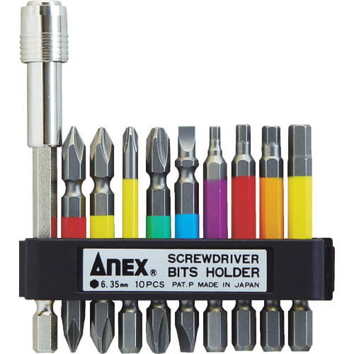 ACMH10-E ชุดดอกไขควง Color Bit แบรนด์ ANEX