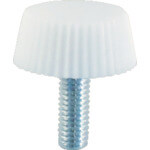 สกรูตกแต่งสีขาว (เหล็ก) เส้นผ่านศูนย์กลางหัว 11 มม. แบรนด์ TRUSCO