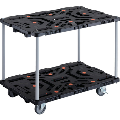 รถเข็นเรซินแบบต่อได้ Beetle (2 ชั้น ไม่มีที่จับ) พร้อมตัวล็อกล้อ แบรนด์ TRUSCO