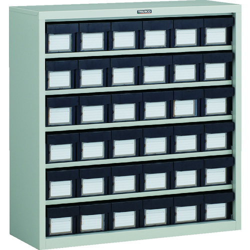 กล่องเก็บของ Vanrack® ชนิดนำไฟฟ้า (แบบเปิด มีลิ้นชัก) ความสูง 880 มม. แบรนด์ TRUSCO