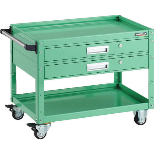 รถเข็น Eagle Wagon พร้อมลิ้นชัก 2 อันและล้อเลื่อนยูรีเทน แบรนด์ TRUSCO