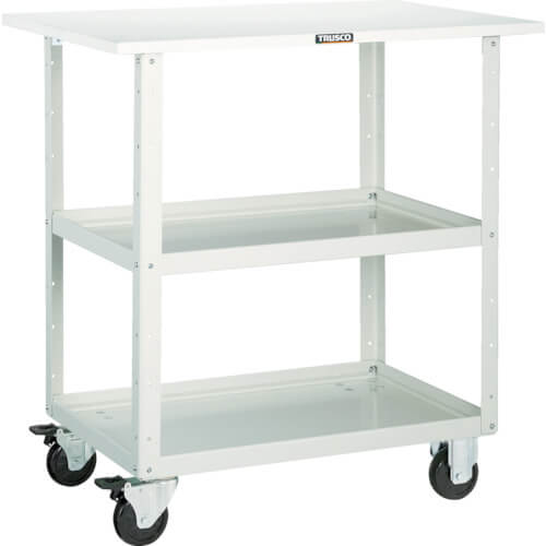 รถเข็น Eagle Wagon แบบล็อคสองชั้น พร้อมแผ่นปิดด้านบน และล้อเลื่อนยาง แบรนด์ TRUSCO
