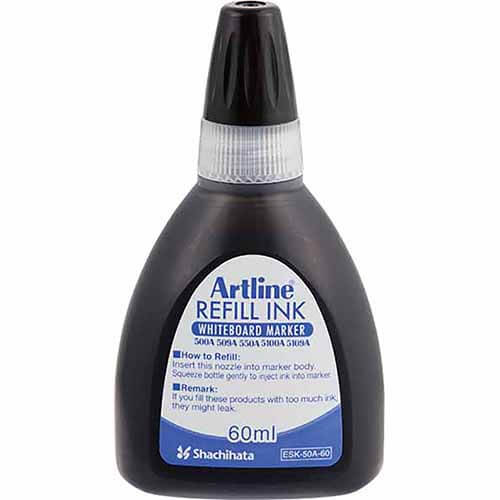 หมึกเติมสำหรับปากกาไวท์บอร์ด 60ml แบรนด์ ARTLINE