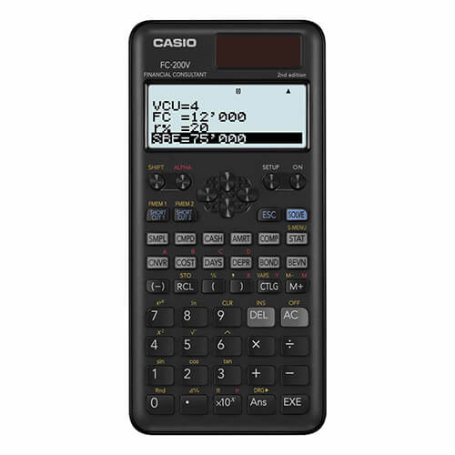 เครื่องคิดเลขทางการเงิน แบรนด์ CASIO