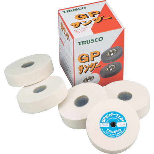 แผ่นสักหลาดสำหรับเครื่องขัด GP Sander Felt® (แบบขันสกรูเข้าโดยตรง สำหรับเช็ดทำความสะอาด) - ชนิดนุ่ม แบรนด์ TRUSCO