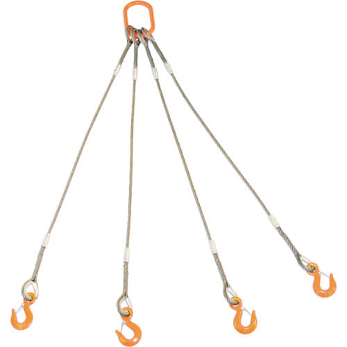 สลิงยกของแบบลวดสลิง W Sling (แบบ 4 ขา) แบรนด์ TRUSCO