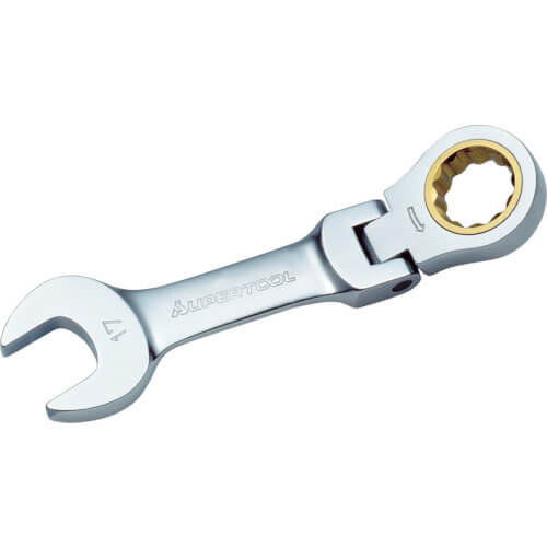 ประแจแหวนฟรีข้างปากตาย ปรับหัวได้ แบบสั้น GRW-FS แบรนด์ SUPER TOOL