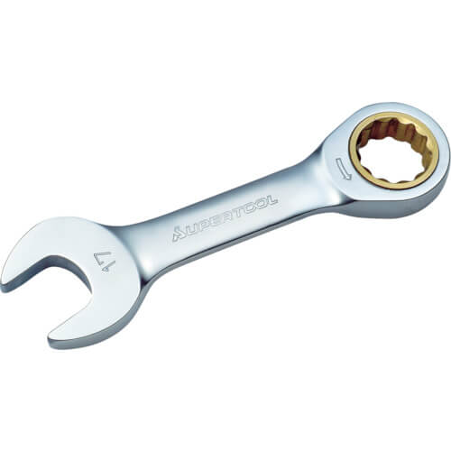ประแจแหวนฟรีข้างปากตาย แบบสั้น GRW-S แบรนด์ SUPER TOOL
