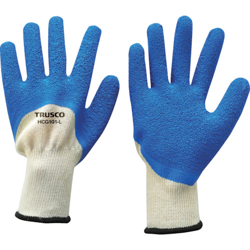 ถุงมือยาง (แบบเคลือบครึ่งเดียว) แบรนด์ TRUSCO