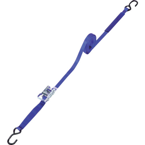 เข็มขัดรัดสินค้า (แบบหัวเข็มขัดแรทเช็ต ตามมาตรฐาน JIS B 8850) - ตะขอเปิด แบรนด์ TRUSCO