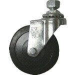 ล้อหมุนเกลียว YUEI ขนาดเส้นผ่านศูนย์กลาง 50 มม. ล้อยาง M12 x 14 P1.25 แบรนด์ YUEI CASTER