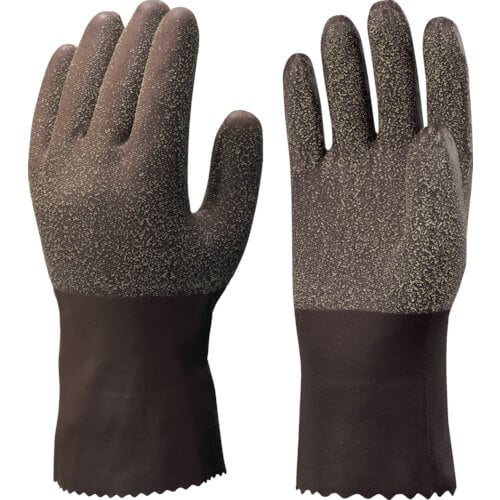 ถุงมือยางธรมชาติแบบมีซับในผ้า