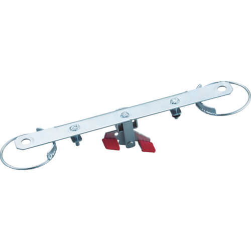 ชั้นวางของท่อเหล็ก รุ่น Phoenix rack stopper ติดตั้งล้อสองล้อที่ด้านข้าง แบรนด์ TRUSCO