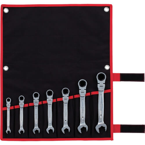 ชุดประแจแหวนฟรีข้างปากตาย หัวพับได้ Ratcheting Spanner Head แบรนด์ TONE