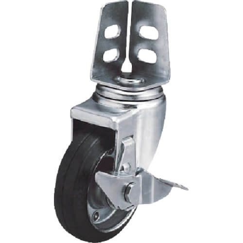 ลูกล้อ Yuei Angle Caster SA Series พร้อมลูกล้อหมุน S (ล้อยาง) แบรนด์ YUEI CASTER
