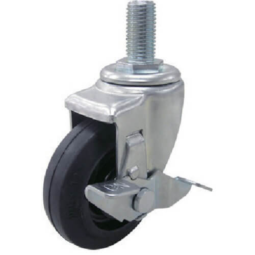 YUEI Screw-in Caster S พร้อมล้อหมุน ล้อทำจากยาง แบรนด์ YUEI CASTER
