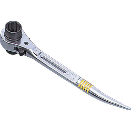 ประแจหางหนูปลายงอ ด้ามสั้น มีรูร้อยเชือกเซฟตี้ SRB-R แบรนด์ SUPER TOOL