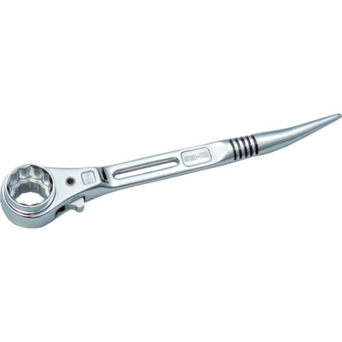 ประแจหางหนูปลายงอชุบโครเมียม แบบบาง SRB-RZ แบรนด์ SUPER TOOL