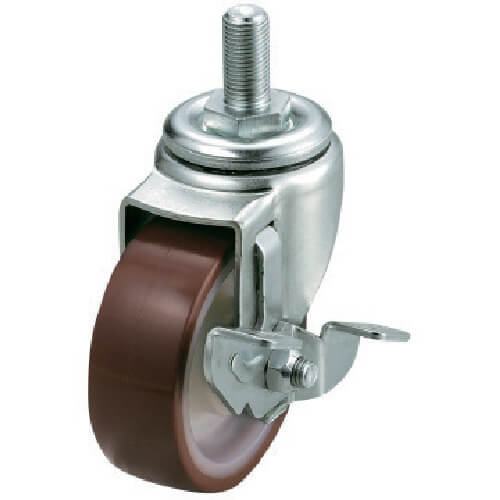 ลูกล้อหมุน YUEI Screw-in Caster S พร้อมลูกล้อหมุน, ล้อยูรีเทนพร้อมลูกปืน แบรนด์ YUEI CASTER