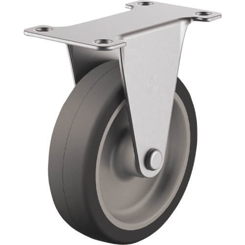YUEI Elastomer Caster แบบคงที่ แบรนด์ YUEI CASTER