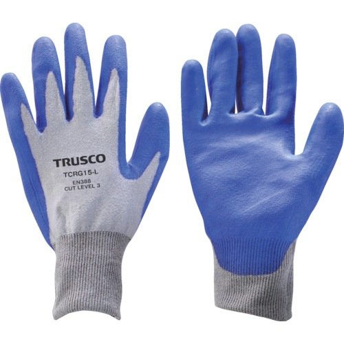 ถุงมือกันบาด 15G เคลือบโพลียูรีเทน แบรนด์ TRUSCO