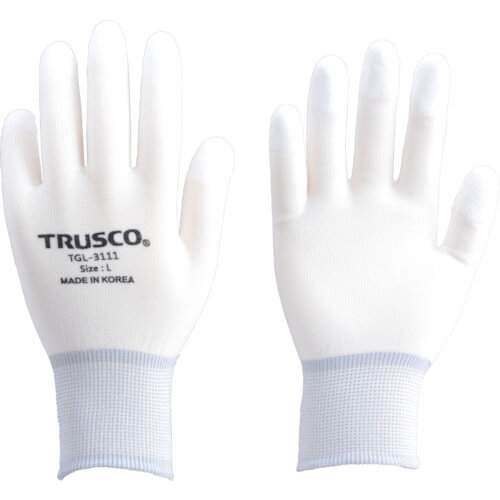 ถุงมือไนลอนเคลือบ PU ที่ปลายนิ้ว (10 คู่) แบรนด์ TRUSCO