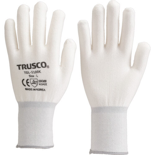 ถุงมือด้านในสีขาว HPPE แบรนด์ TRUSCO