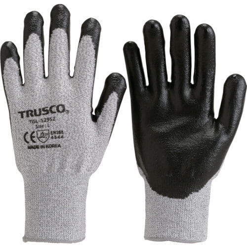 ถุงมือไฟเบอร์กลาสเคลือบไนไตรล์ที่ฝ่ามือ แบรนด์ TRUSCO
