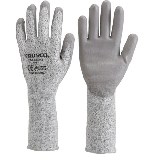 ถุงมือ HPPE เคลือบ PU ที่ฝ่ามือ แบบยาว แบรนด์ TRUSCO