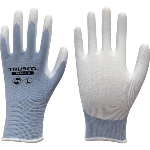 ถุงมือโพลียูรีเทนแบบไม่มีส้นที่มีคุณสมบัติต้านเชื้อแบคทีเรีย แบรนด์ TRUSCO