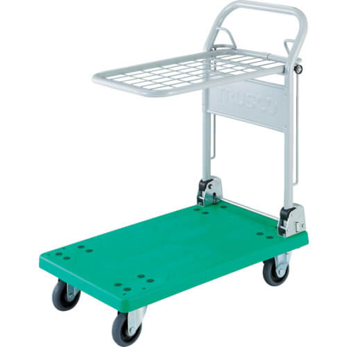 รถเข็นขนส่งทำจากเรซิน รุ่น Grand Cart (แบบพับได้ มีด้ามจับ ดีไซน์สองชั้นเรียบง่าย พับเก็บได้) แบรนด์ TRUSCO